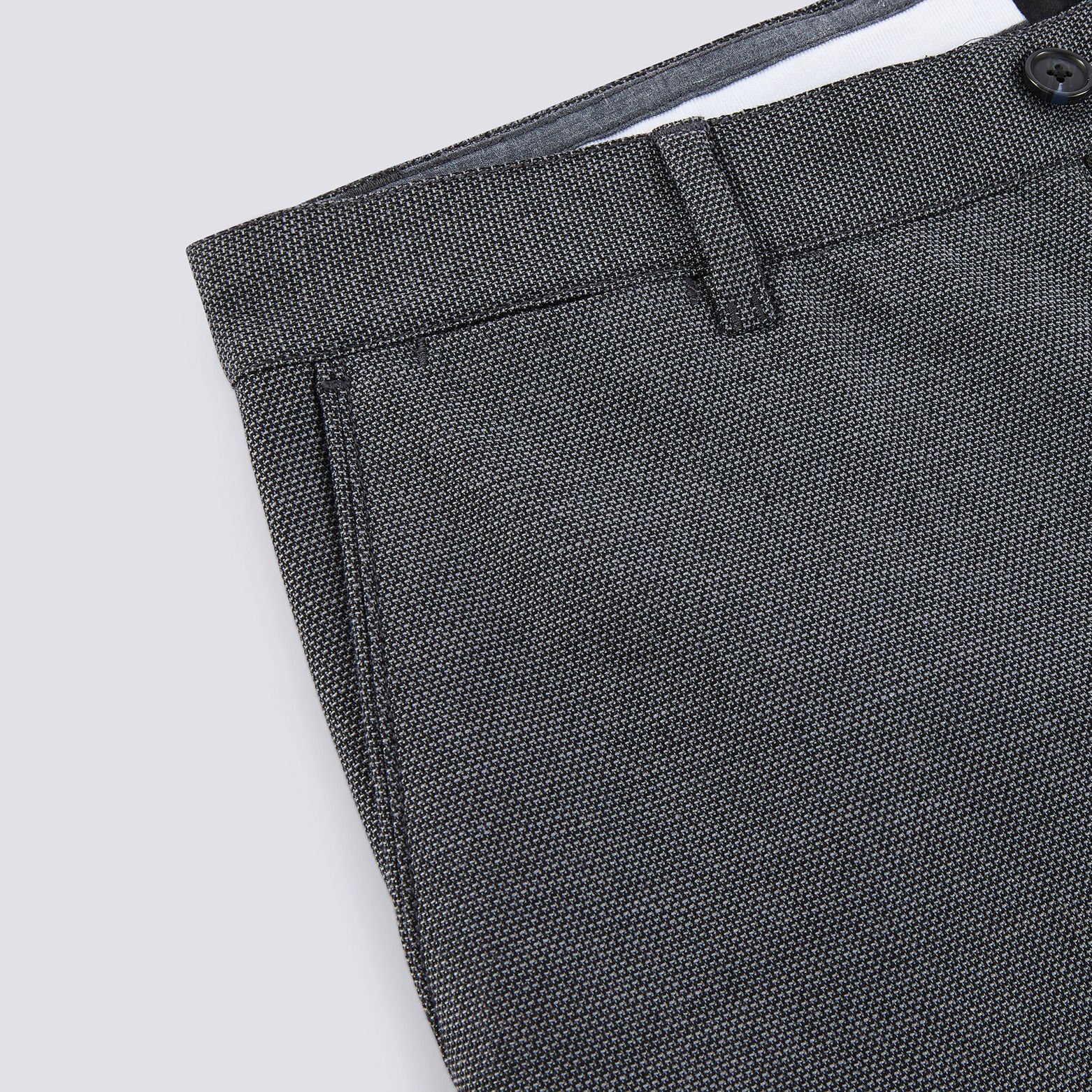 Pantalon chino slim faux uni
