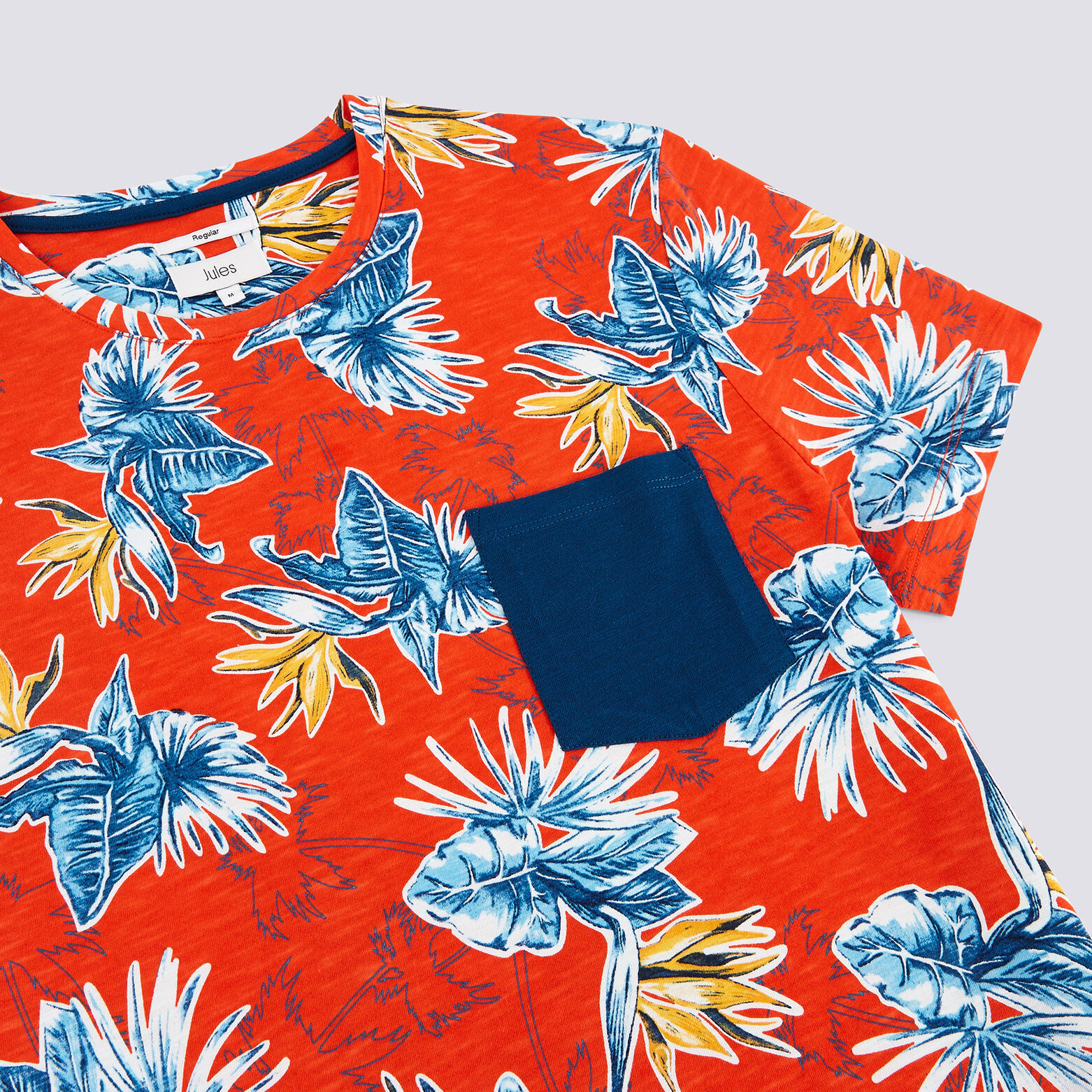 Tee shirt manches courtes imprimé all-over hibiscu