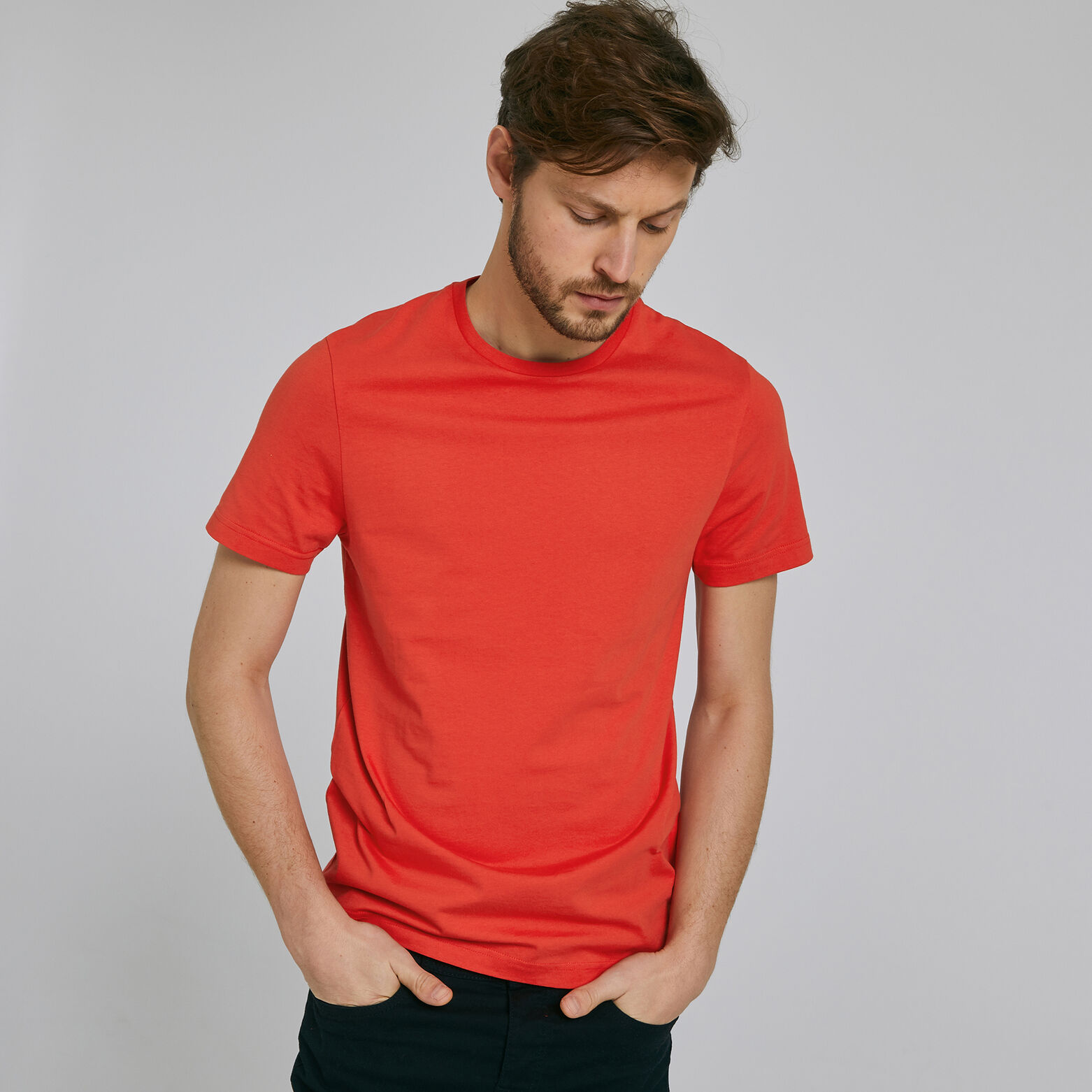 Tee-shirt uni col rond