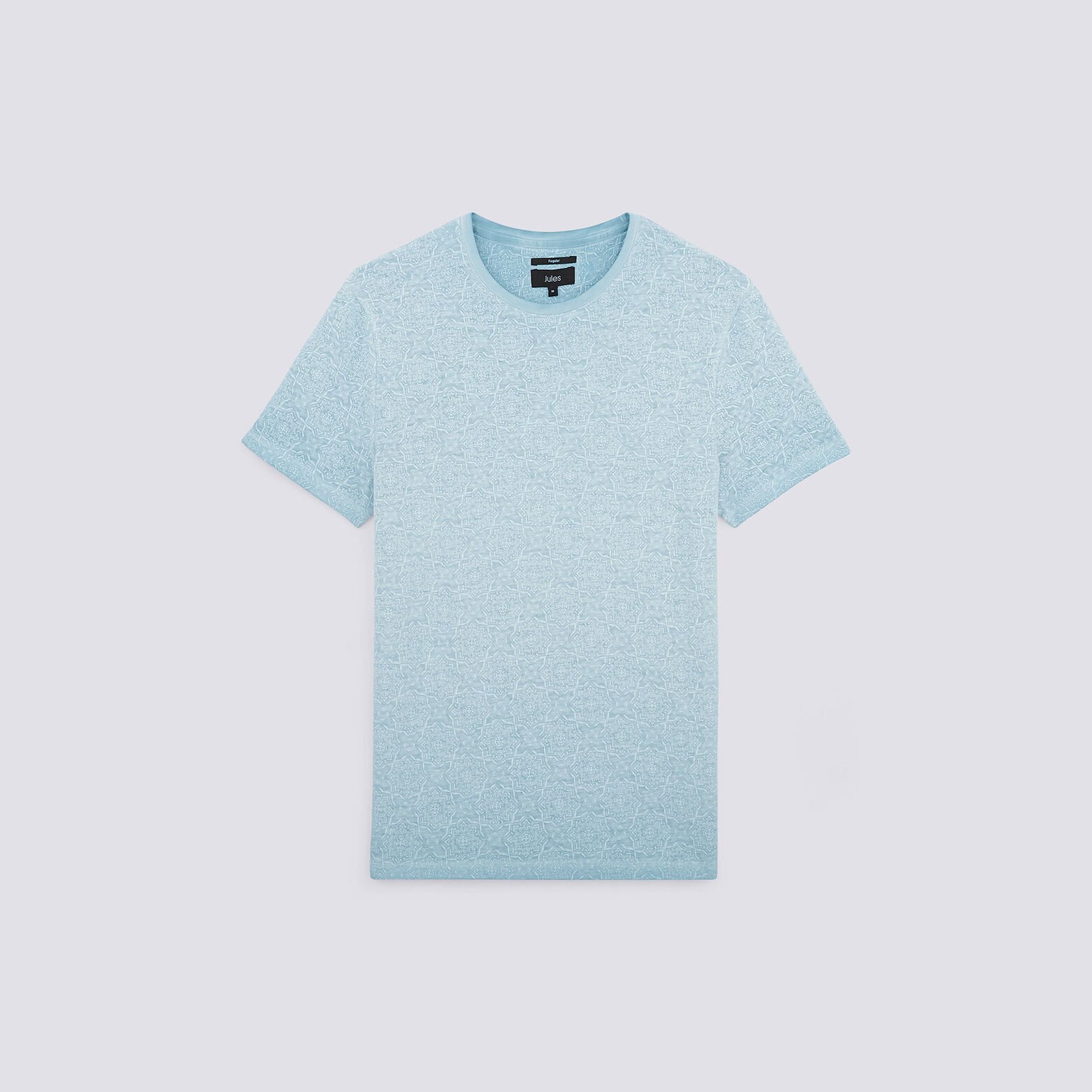Tee shirt col rond imprimé oriental