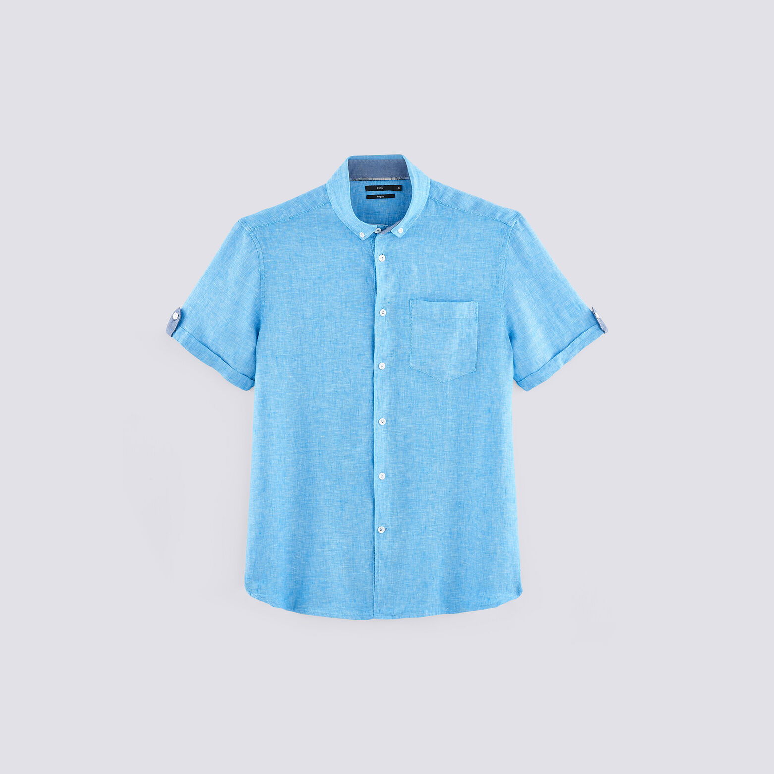 Chemise manches courtes regular lin