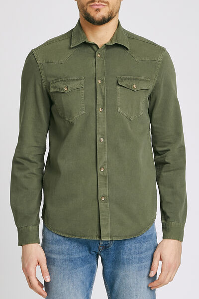 Chemise droite unie