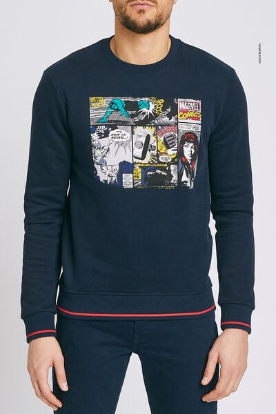 Sweat imprimé licence MARVEL BD