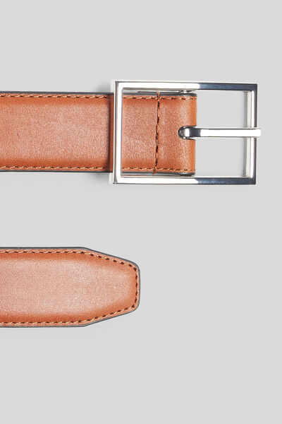 Ceinture cuir et métal