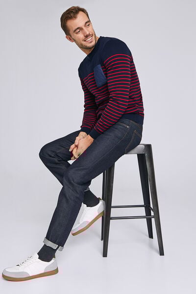 Pull marin maille fine