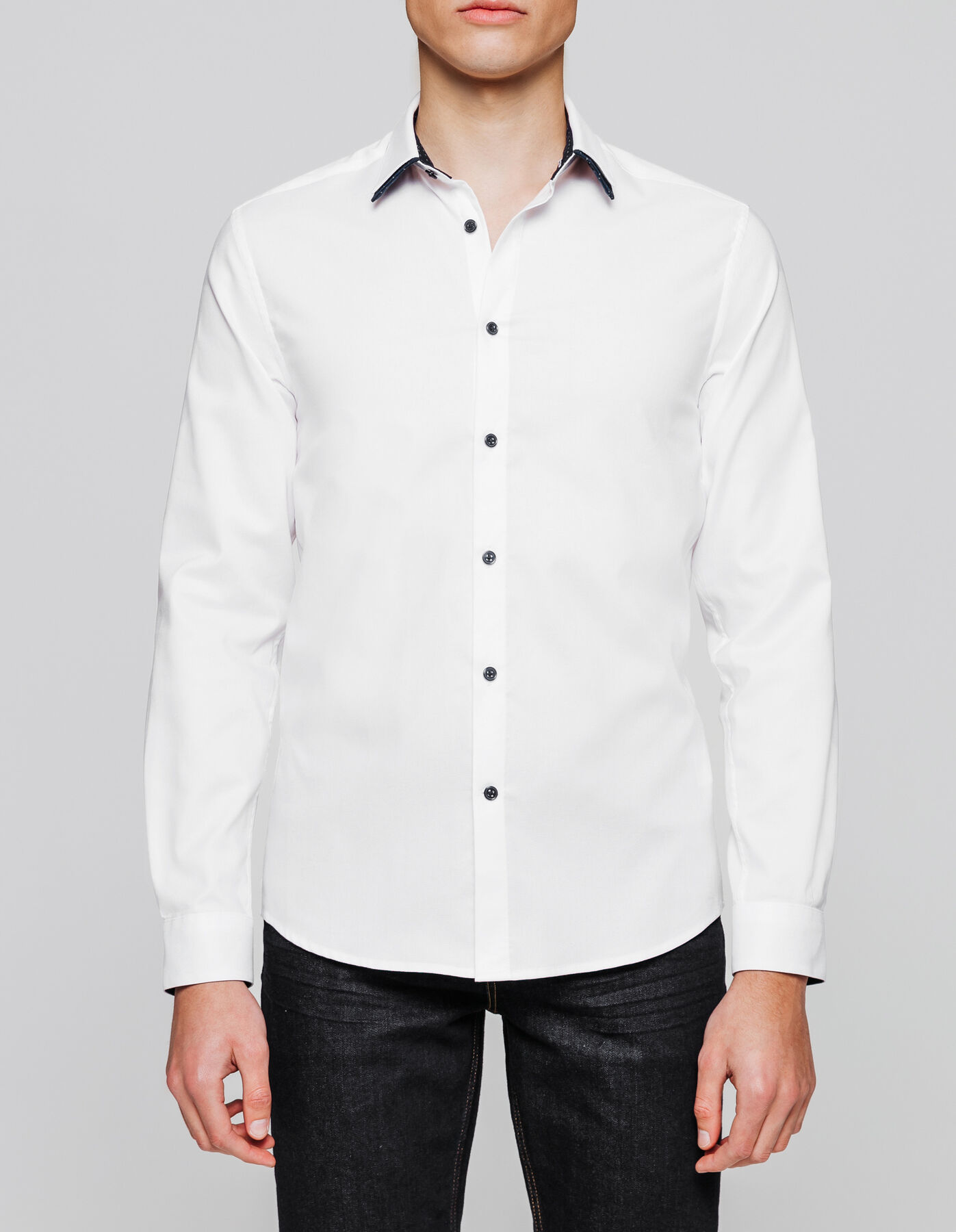 Chemise slim double col