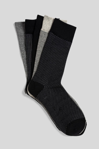 Chaussettes motifs géométriques lot de 5