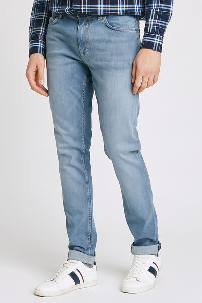 Jean slim #Tom urbanflex 4 longueurs bleu grisé