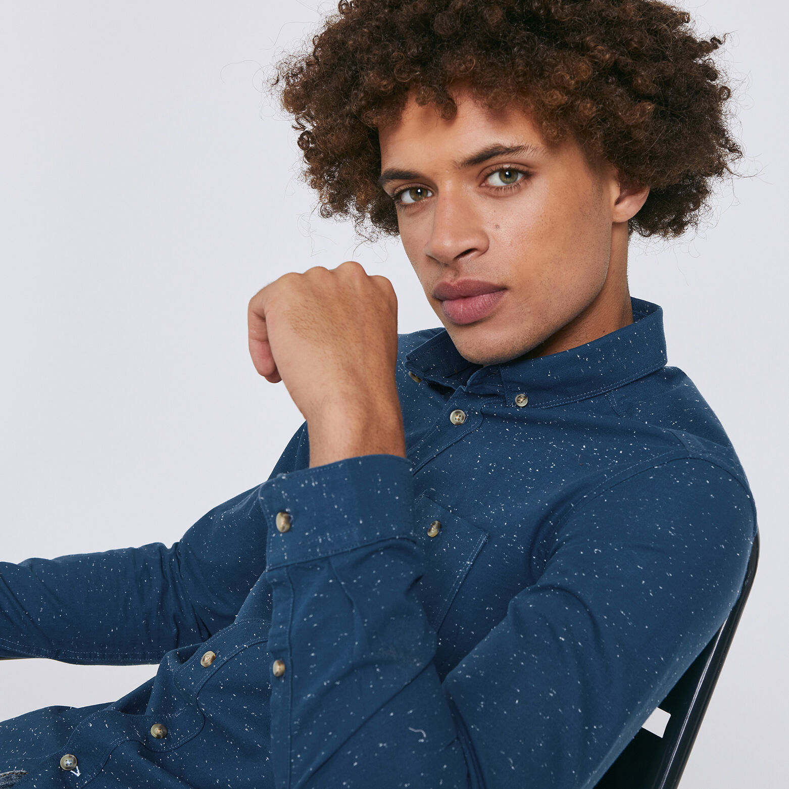 Chemise Slim à coudières