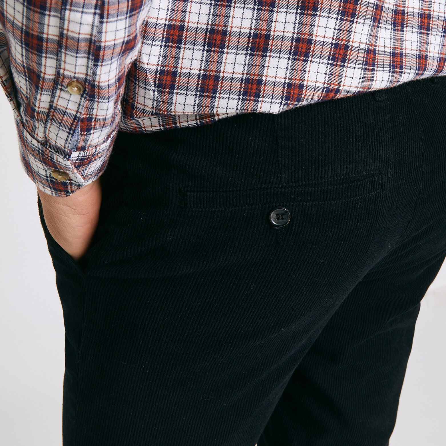 Chino coupe slim en velours