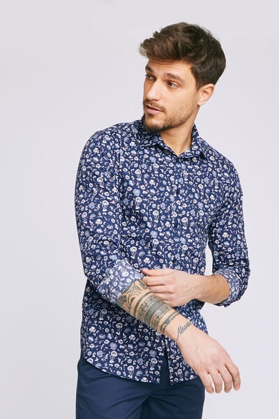 Chemise slim imprimée