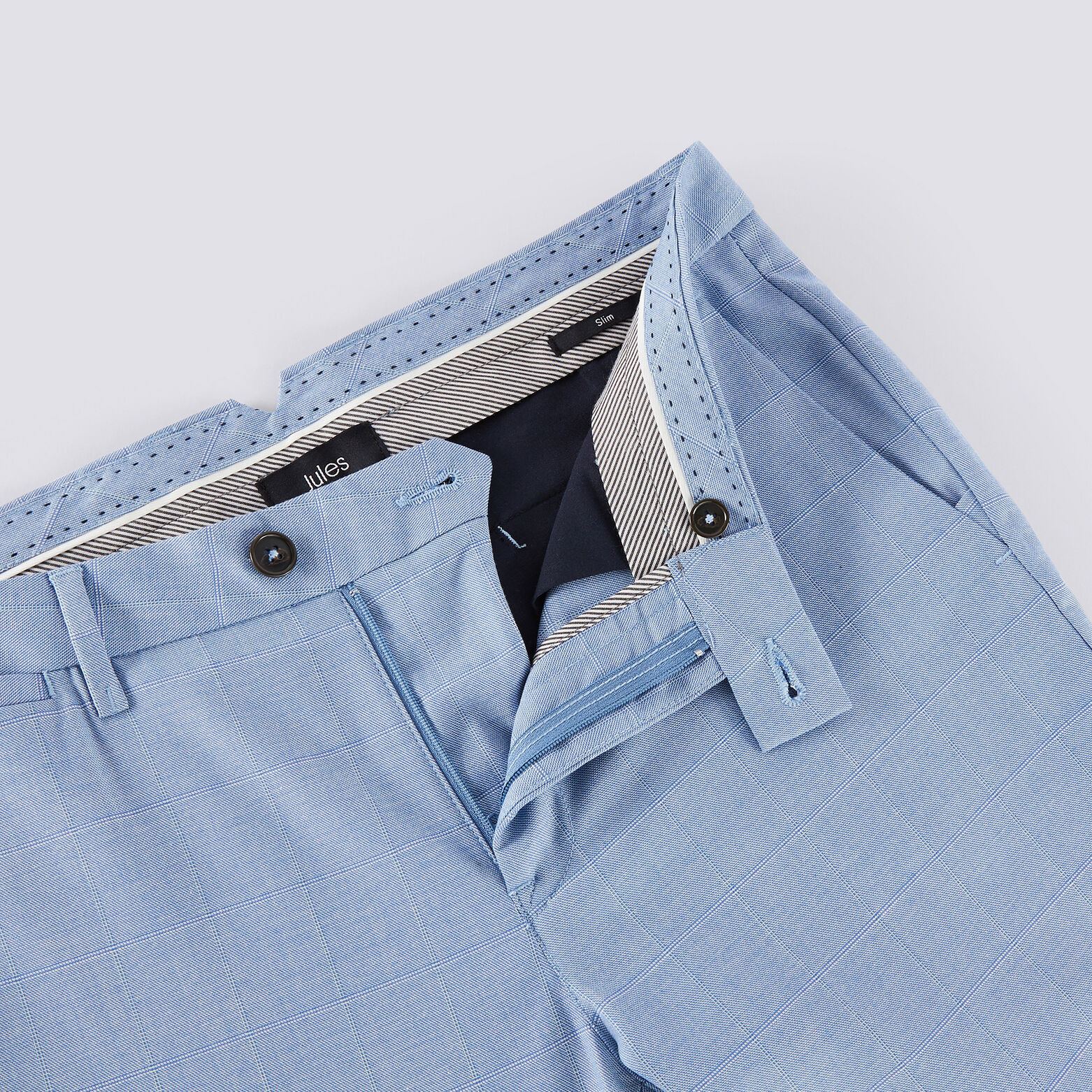 Pantalon chino à carreaux