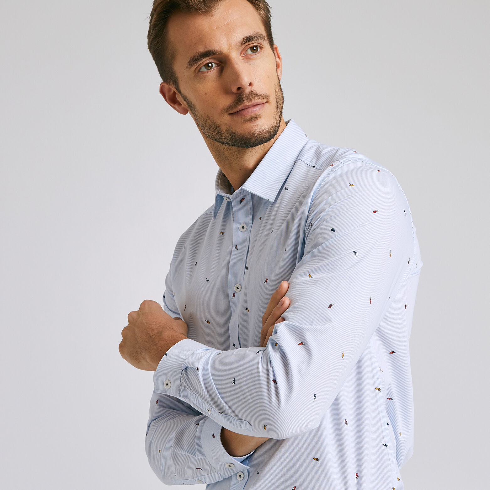 Chemise imprimée coupe slim