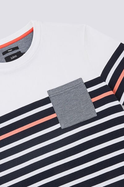 Tee shirt marinière colorblock