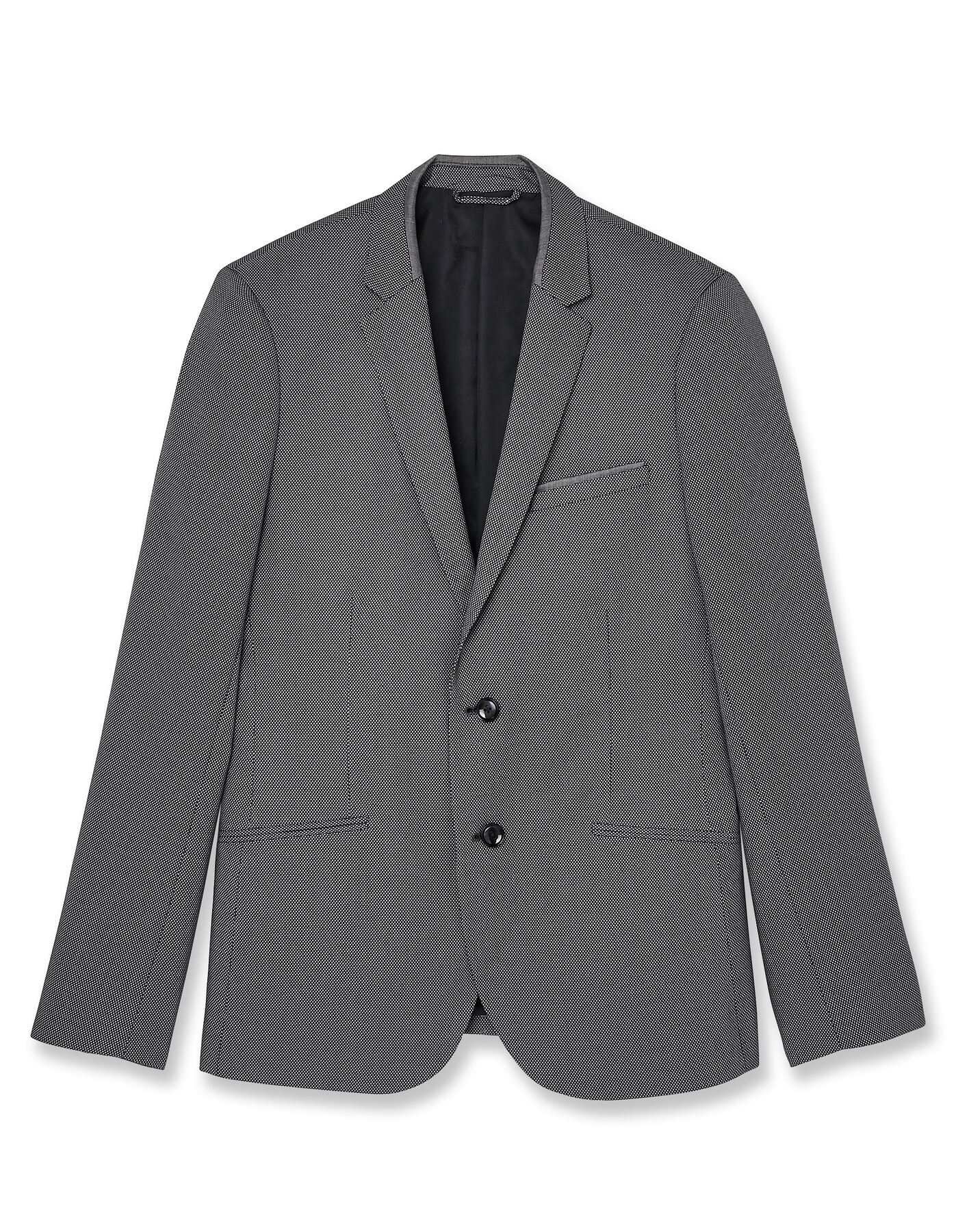 veste de Costume coupe Slim matière reliefe et dét