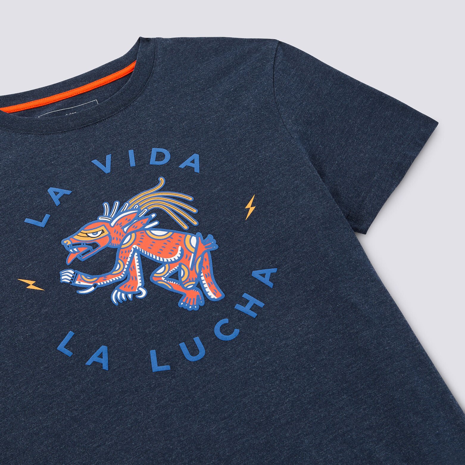Tee shirt manches courtes imprimé animal aztèque