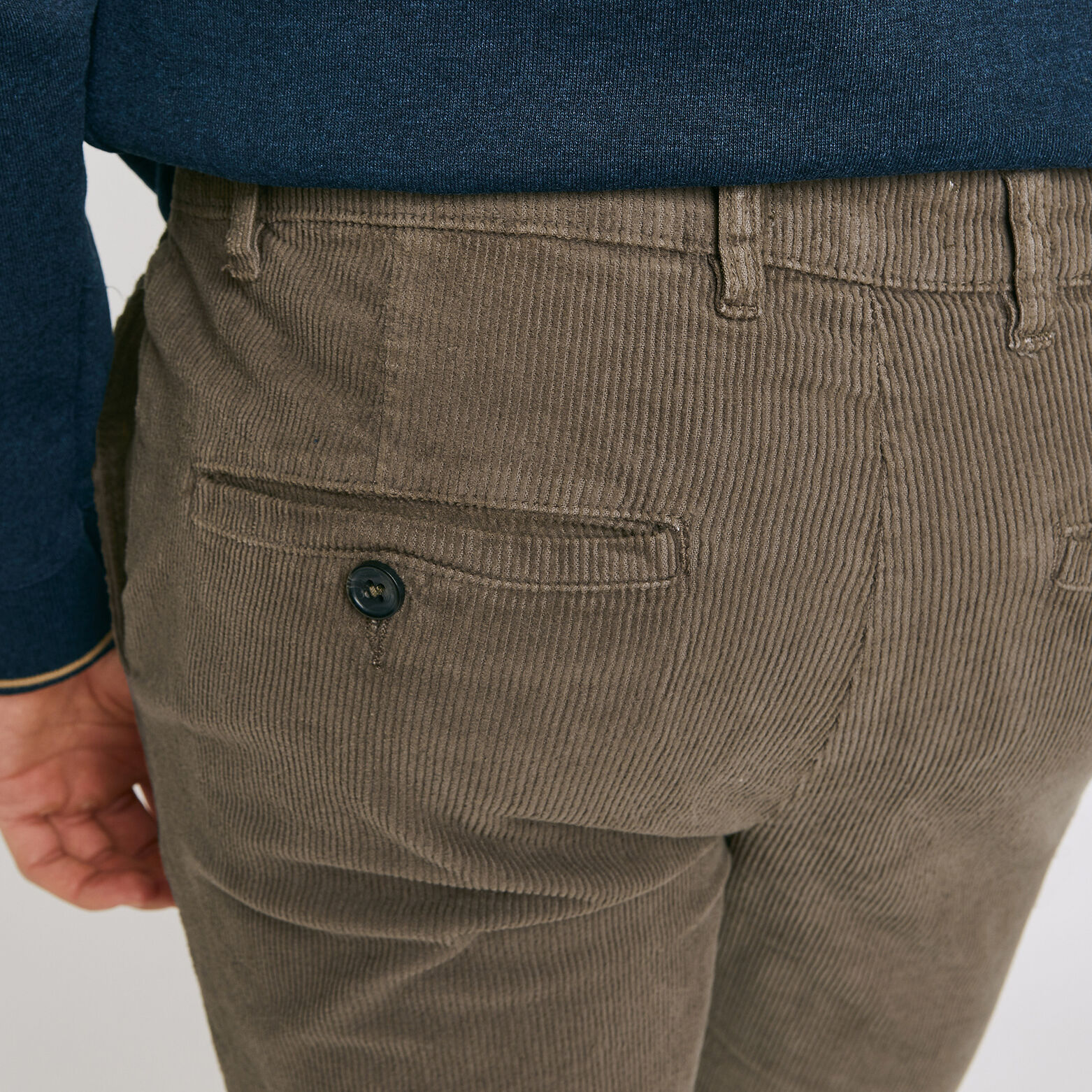 Chino coupe slim en velours