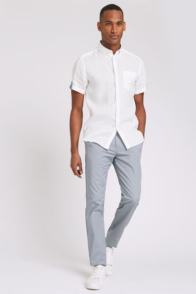 Chemise manches courtes regular lin