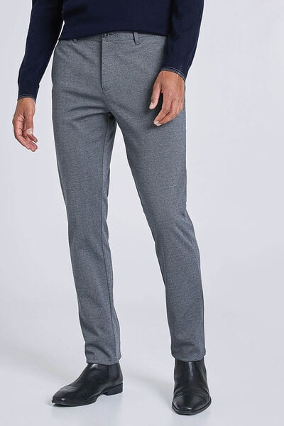 Chino effet maille coupe Slim