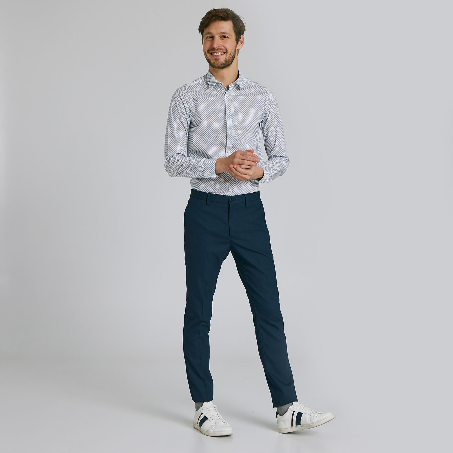 Chemise slim imprimée viseur