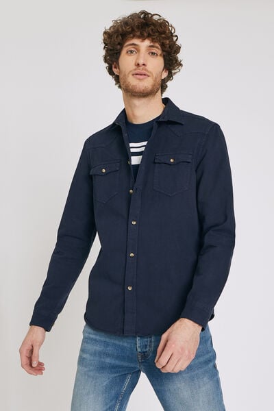 Chemise droite unie