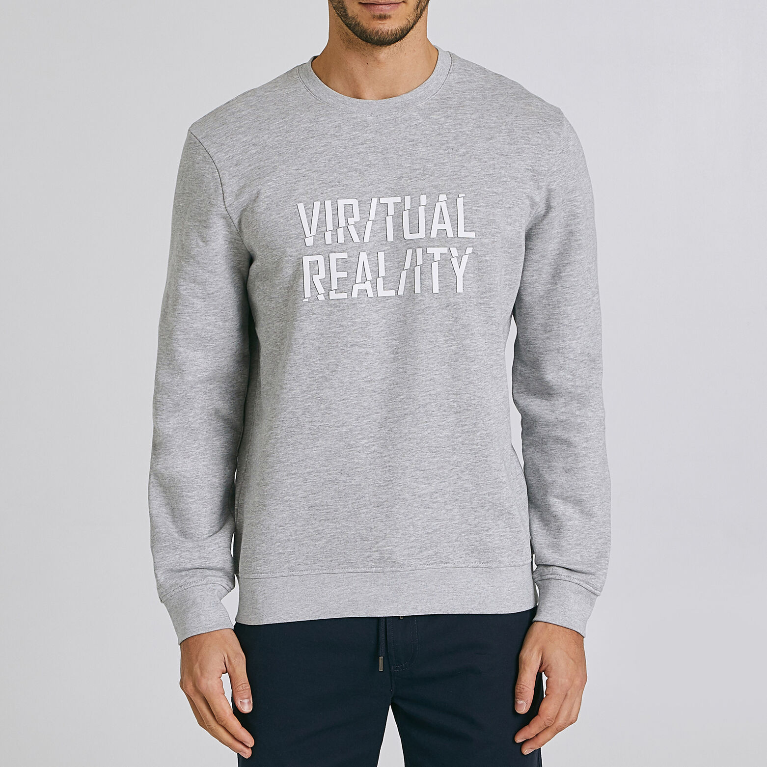 Sweat col rond imprimé VIRTUAL REALITY