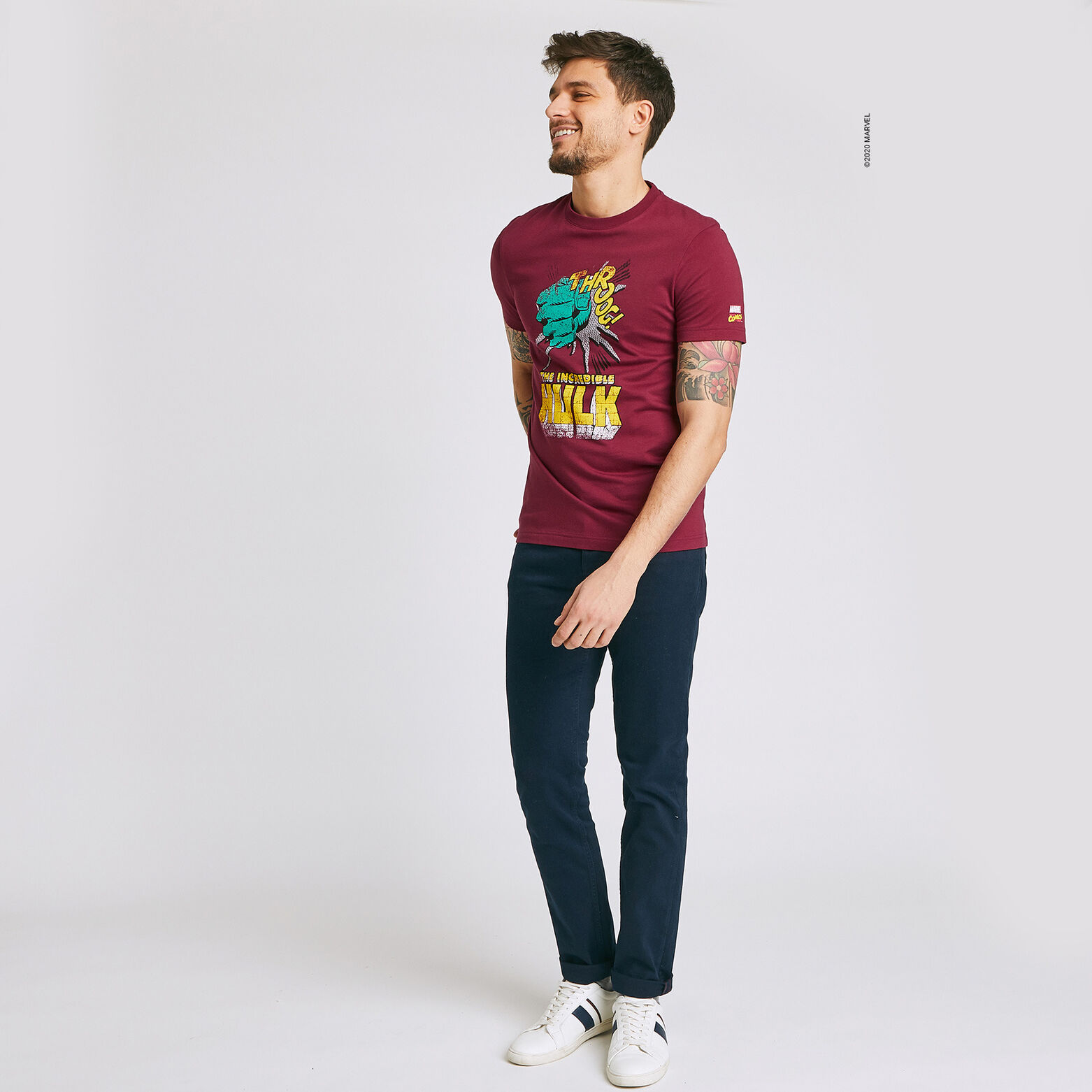 Tee shirt imprimé licence MARVEL HULK