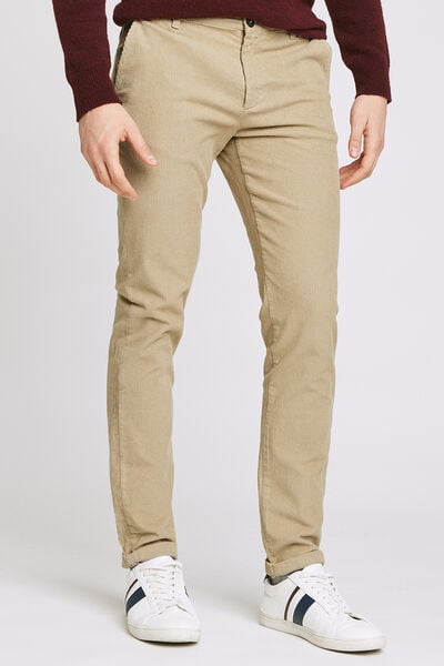 Chino coupe slim en velours