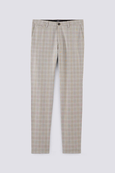 Pantalon chino à carreaux