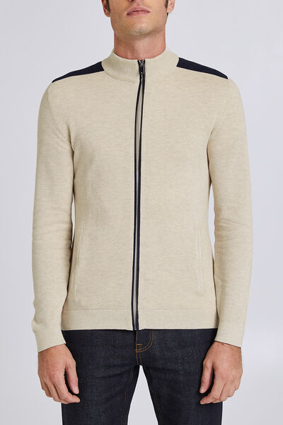 Gilet zippé col montant
