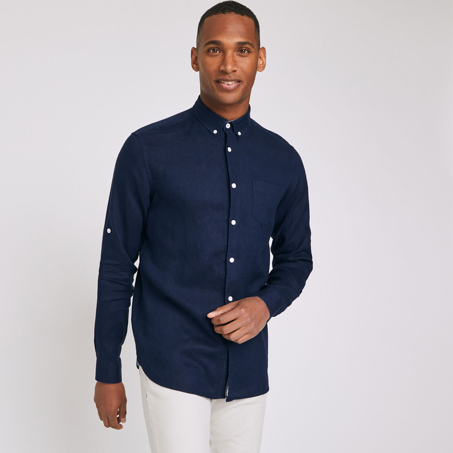 Chemise regular lin