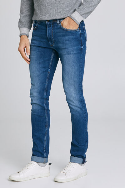 Jean skinny #Max  4 longueurs  bleu foncé