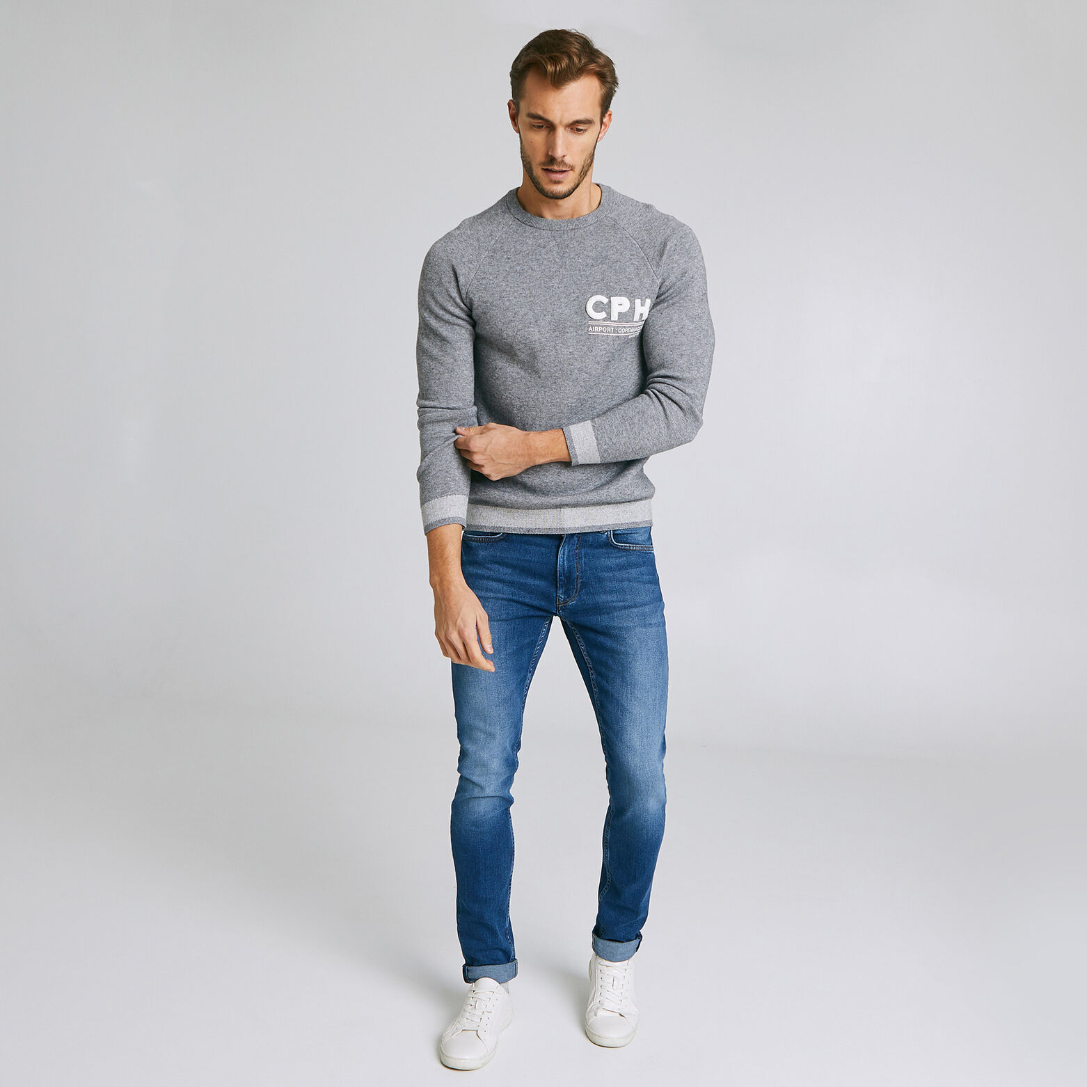 Jean skinny #Max  4 longueurs  bleu foncé