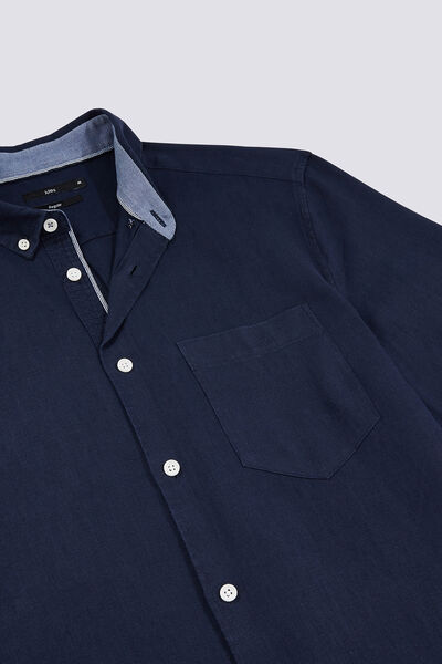 Chemise manches courtes regular lin