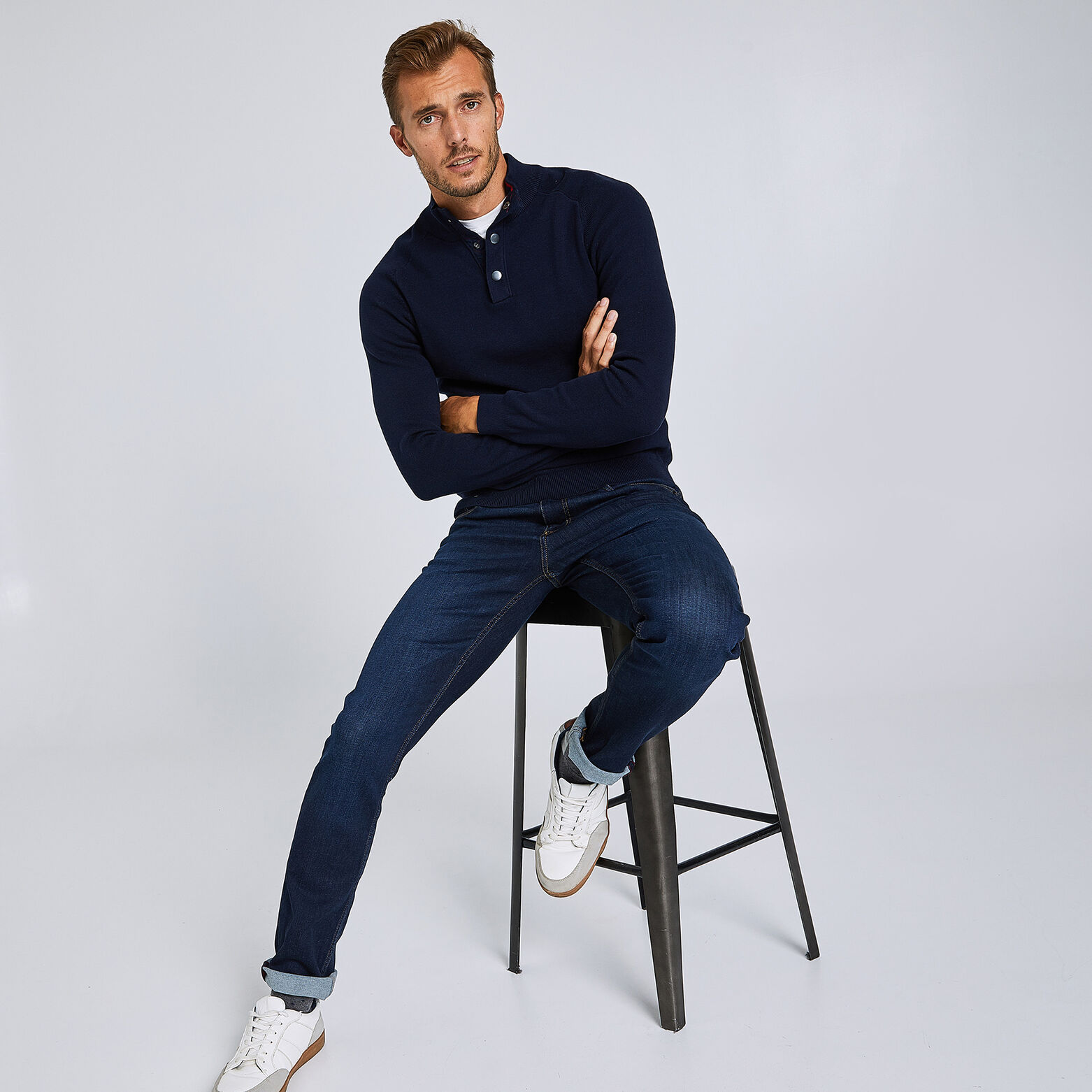 Jean slim #Tom urbanflex 4 longueurs foncé