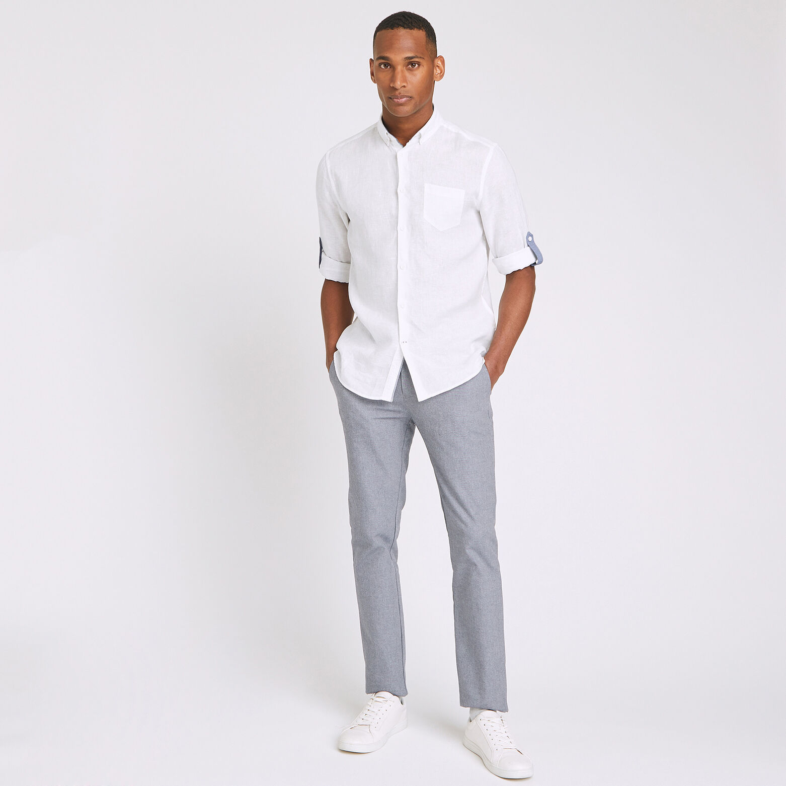 Chemise regular lin
