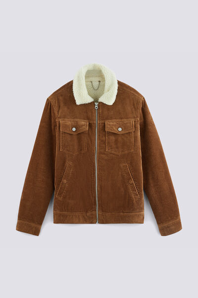 Blouson velours doublé faux mouton
