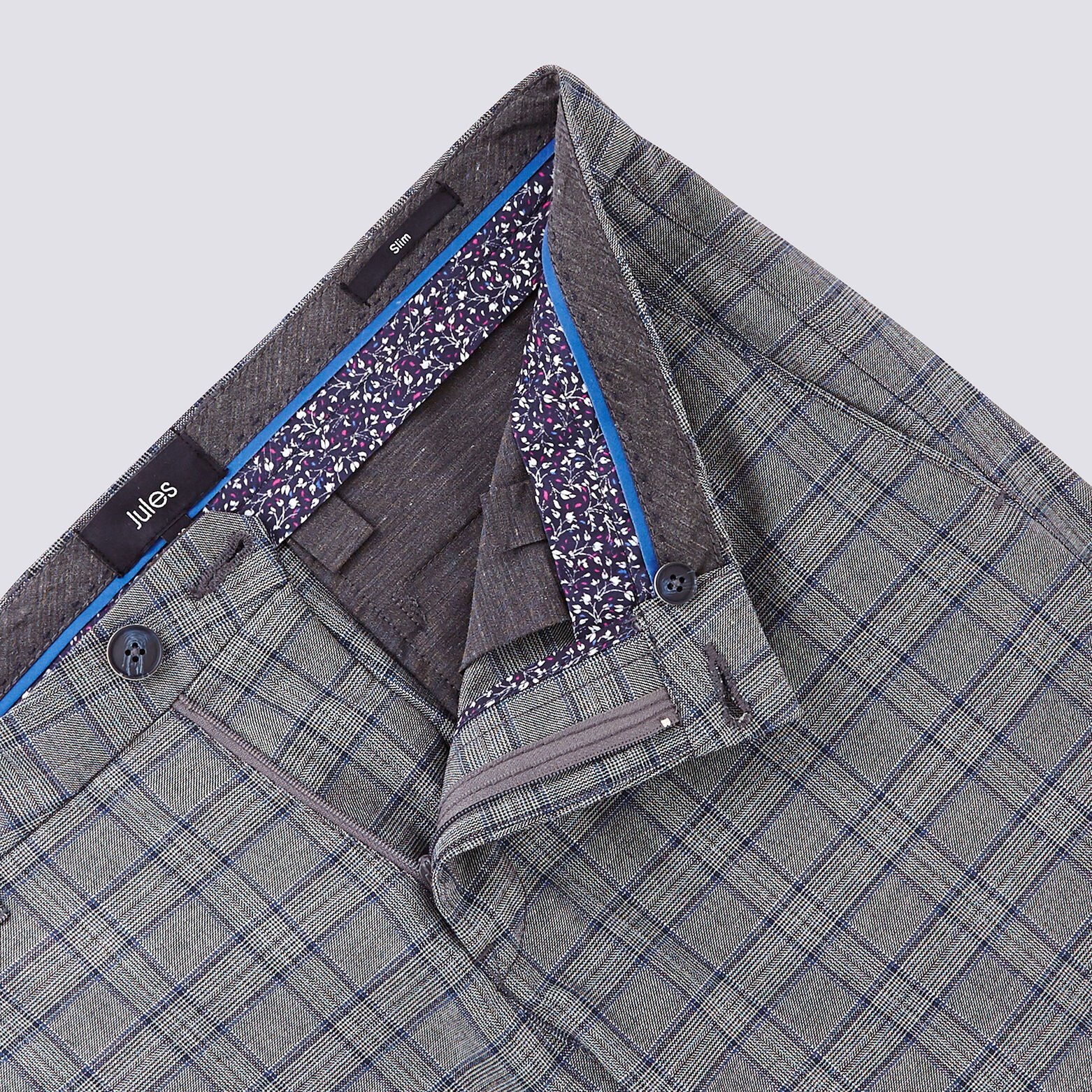 Pantalon chino à carreaux