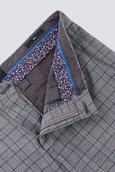 Pantalon chino à carreaux