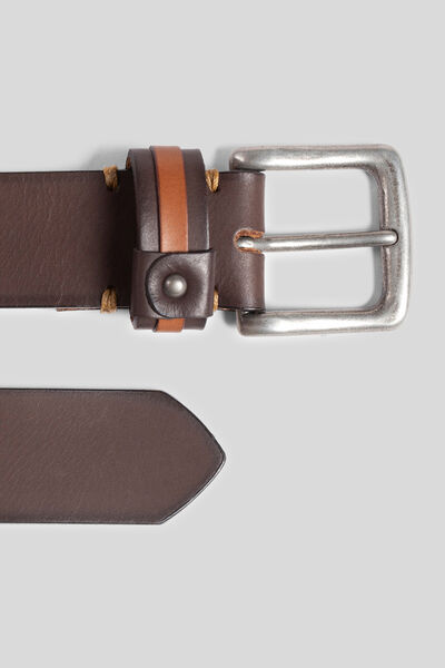 Ceinture casual en cuir pleine fleur
