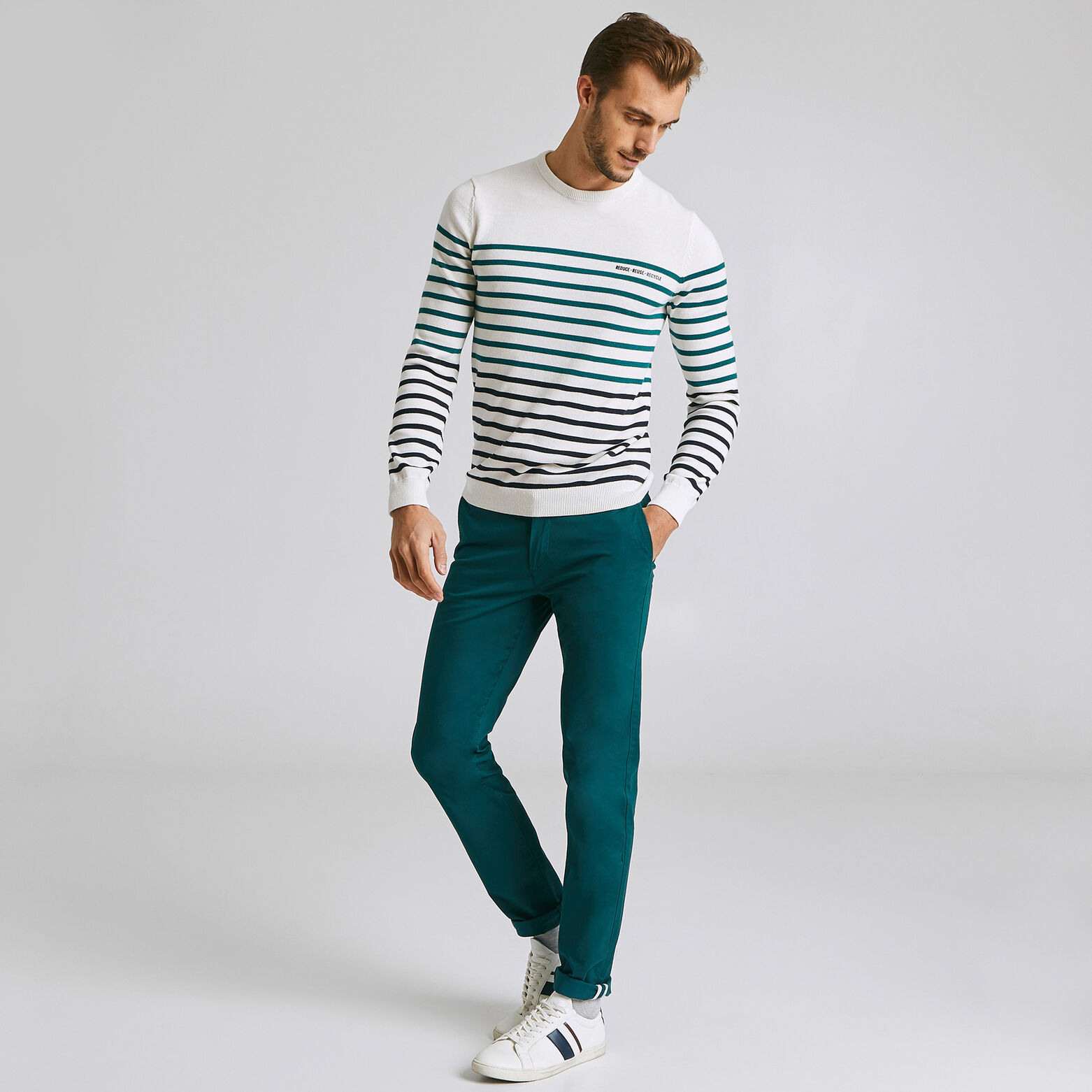 Pantalon chino slim sasha