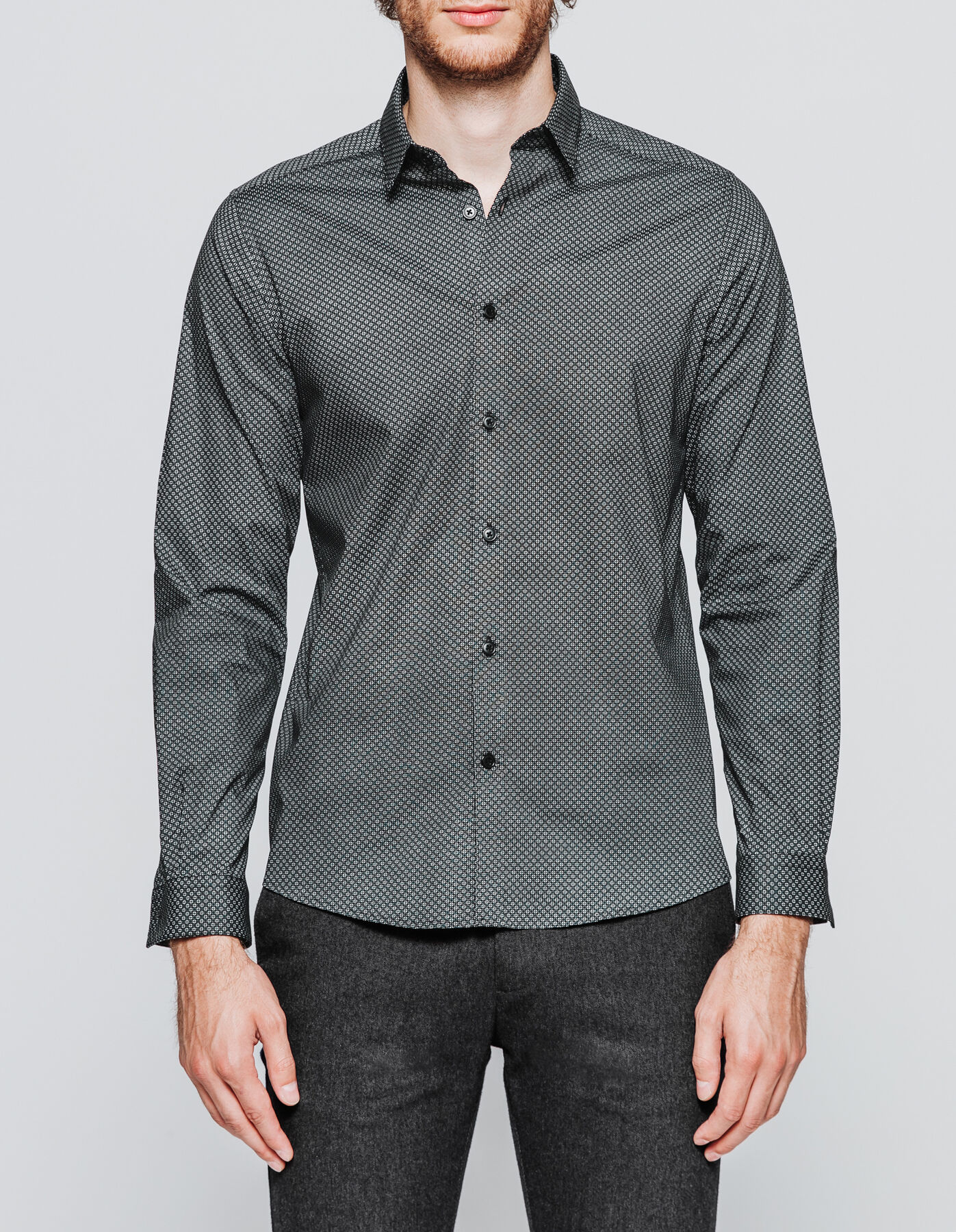 Chemise slim imprimée