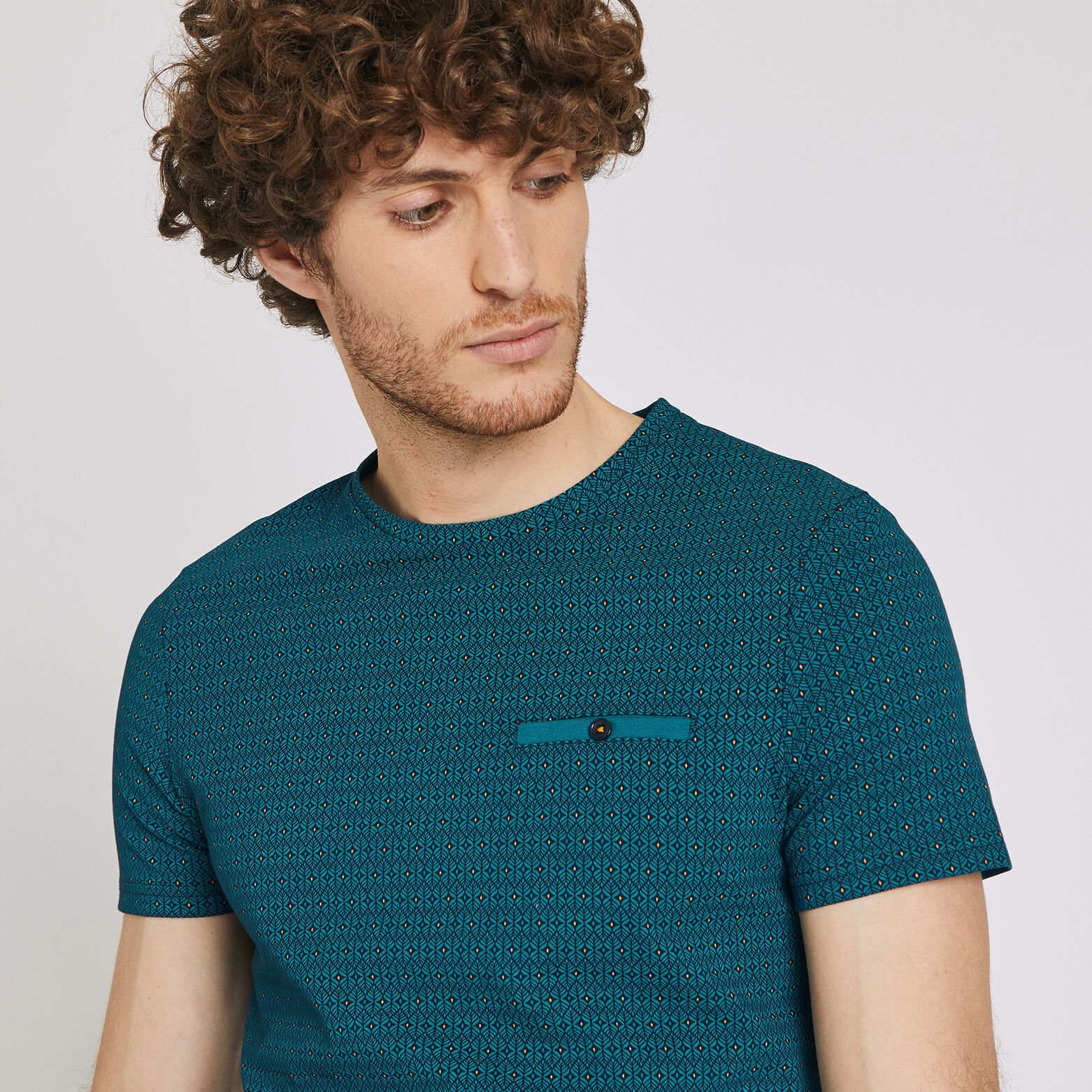Tee shirt col rond motif graphique