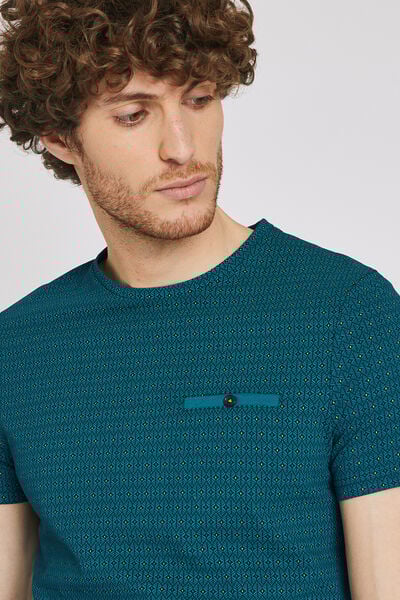 Tee shirt col rond motif graphique