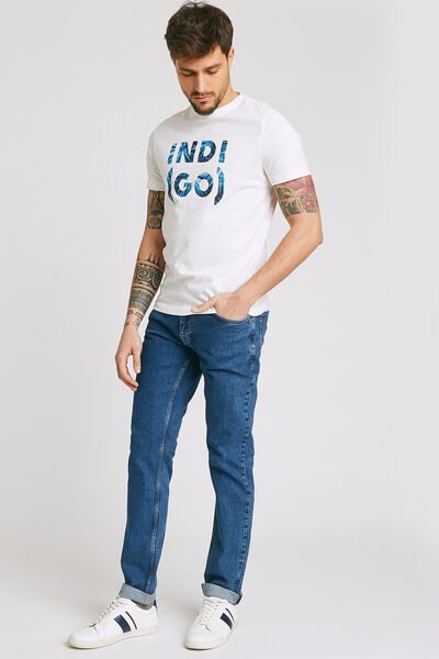 Tee shirt manches courtes message INDI(GO)