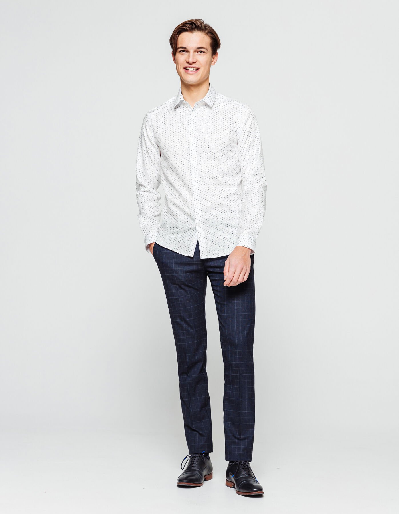 Chemise repassage facile imprimée