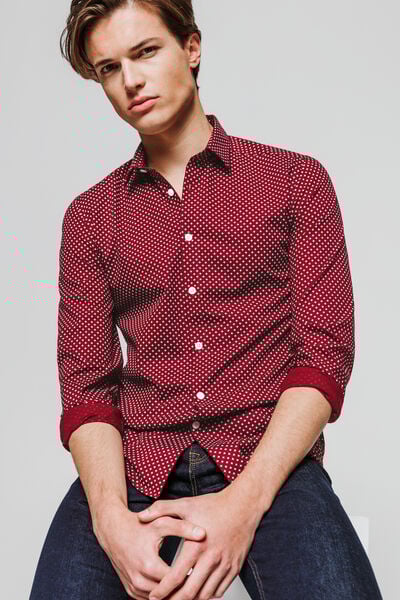 Chemise slim imprimée