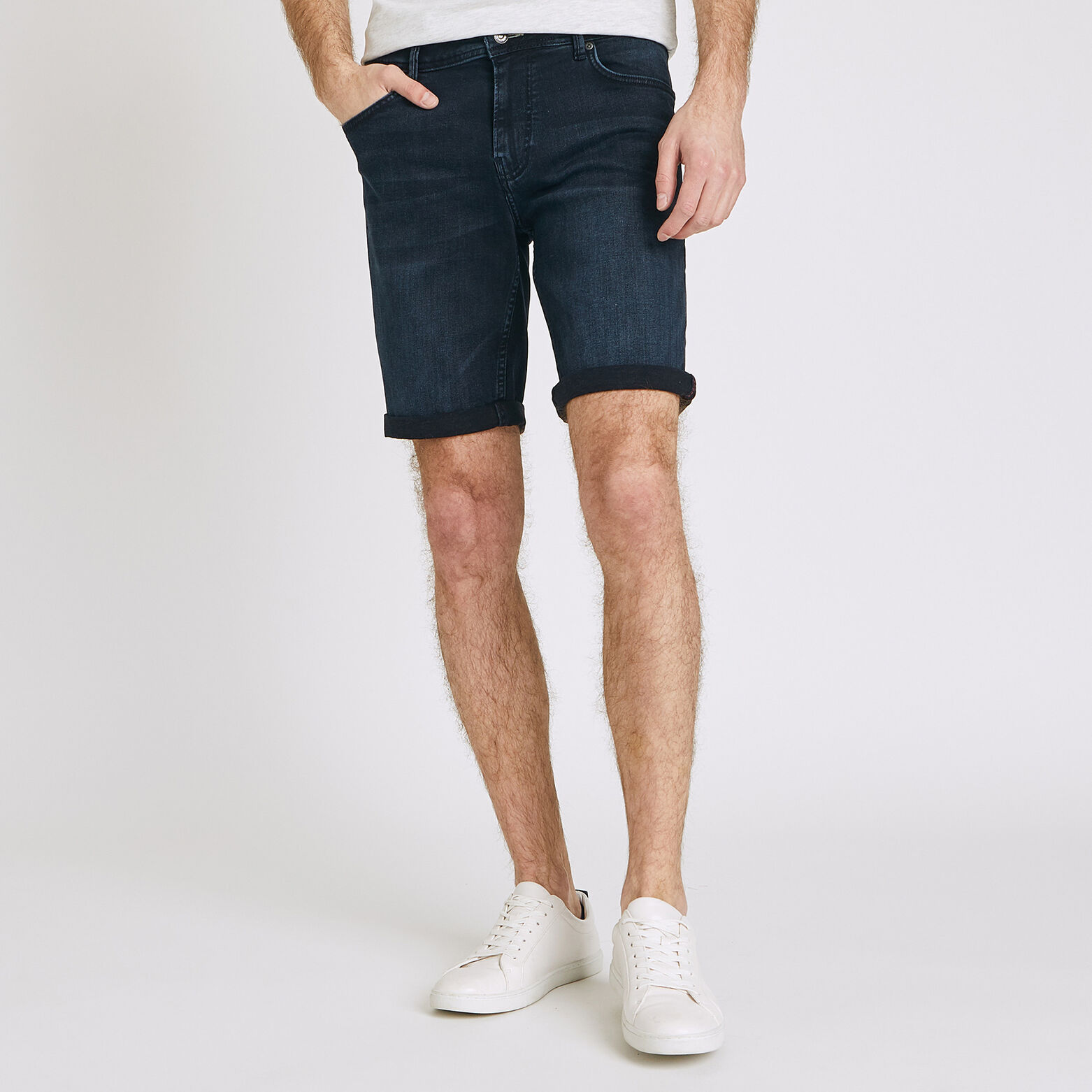 Bermuda en jean stretch Blue Back
