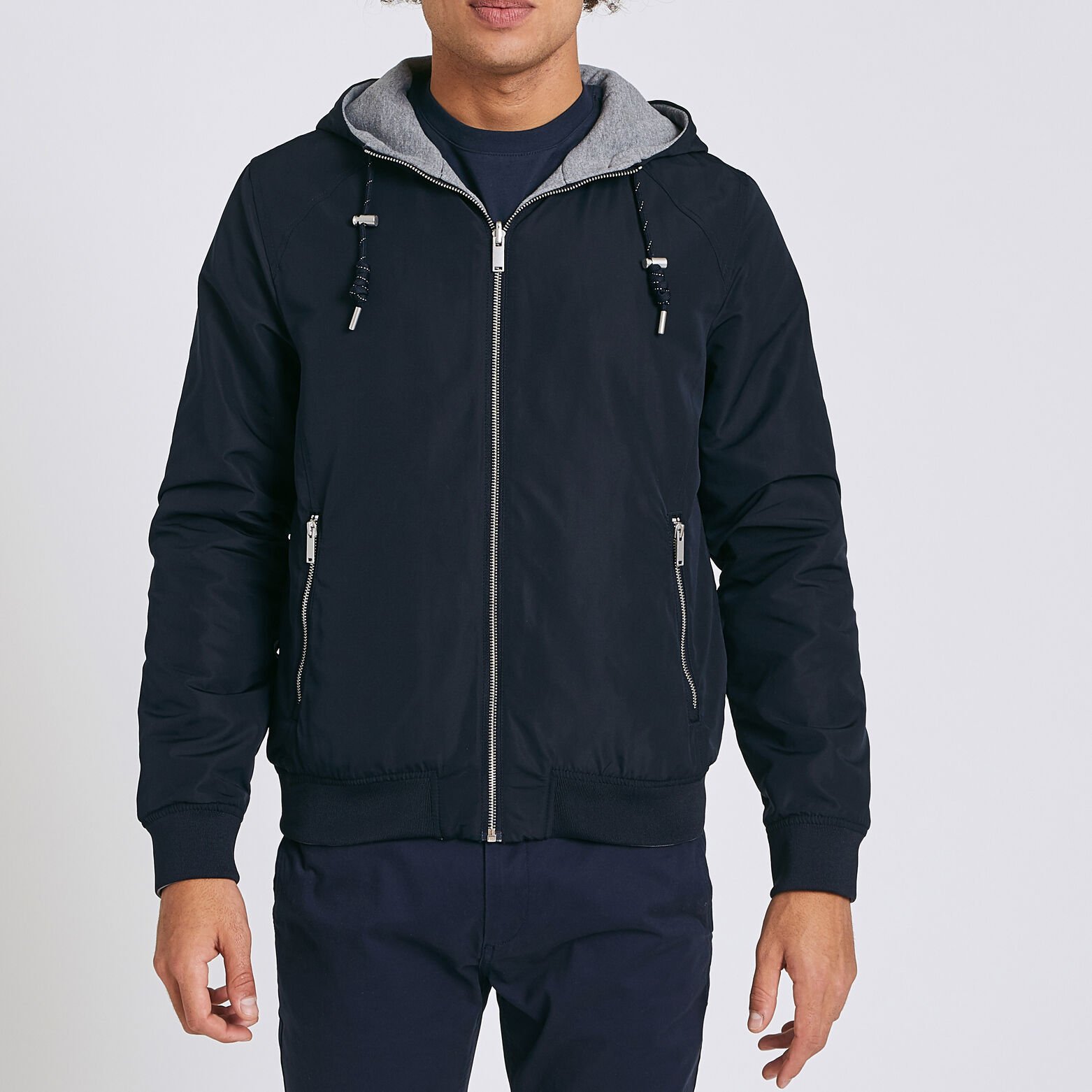 Blouson réversible à capuche