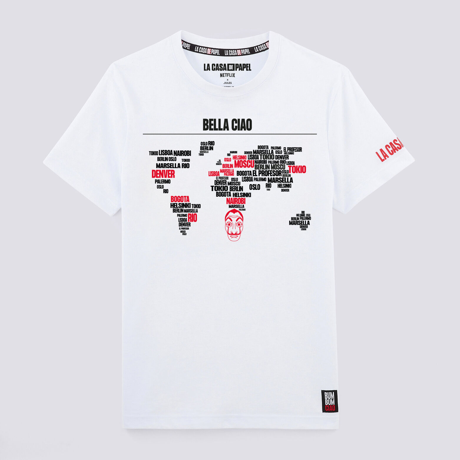 Tee shirt col rond NETFLIX La Casa de Papel